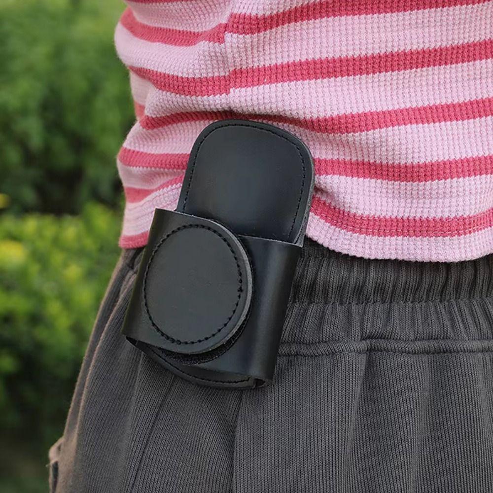 Hook Loop Closure Stethoscope Holder Clip Durable PU Leather Stethoscope Holder Magnetic Holder Compact Stethoscope Carry Case