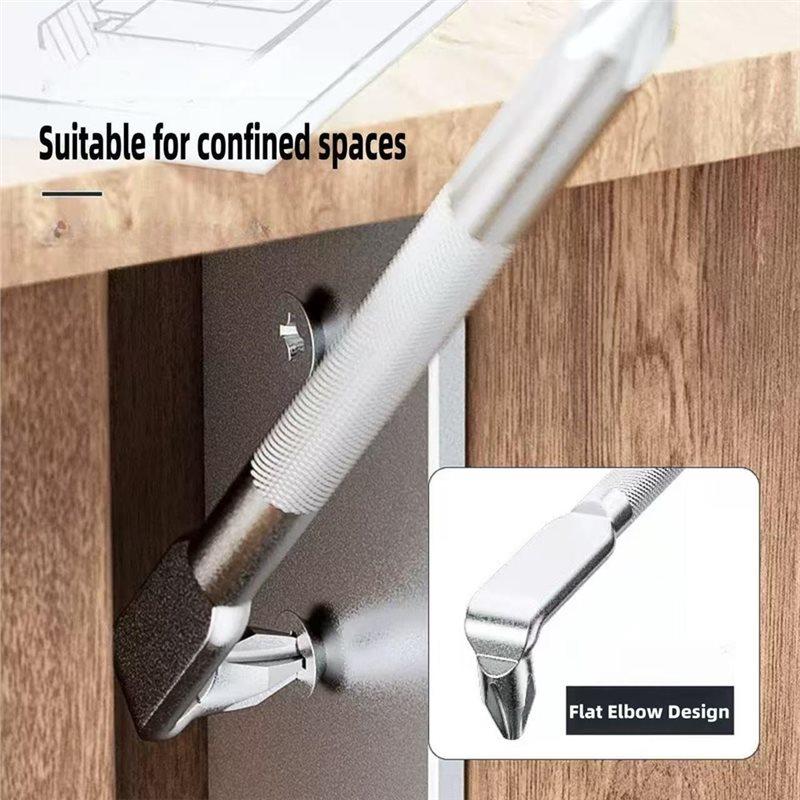 ABBP-3PC 90 Degree Z-Type Double Ended Screwdriver Set 90 Degree Screwdriver Wrench,Screwdriver Bit Suitable For Tight Spaces