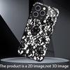 Trendy Black & White Lace phone case mobile phones for iphone 17 pro max cover Glass for iPhone 17 16 15 14 13 12 11pm Pro Plus