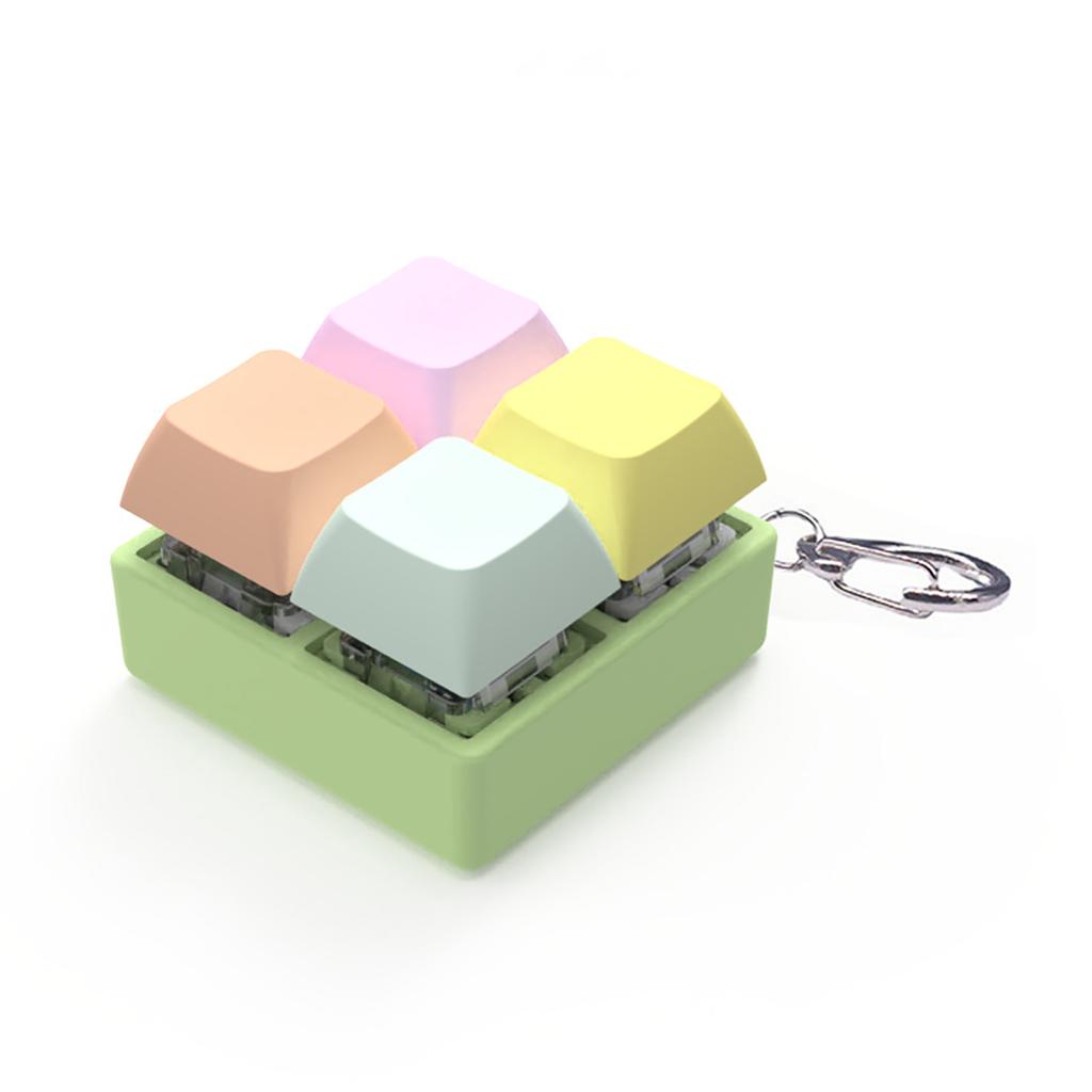 4-Tasten Schaltertester Schalter Sampler Mechanische Tastatur Tasten Schalter Testwerkzeug Schalter LED Licht Schlüsselanhänger Spielzeug