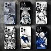 Blaue L-Locks Nagi Seishiro Weiche Handyhülle für iPhone 16 16E 17 Air 15 Pro Max 14 Plus 13 Mini 11 12 7 Schwarze Hülle Rückschale