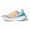 Adidas UltraBoost Light Grey Flash Orange Cyan Men Sneakers Dash-Grey Lucid-Cyan IE1758