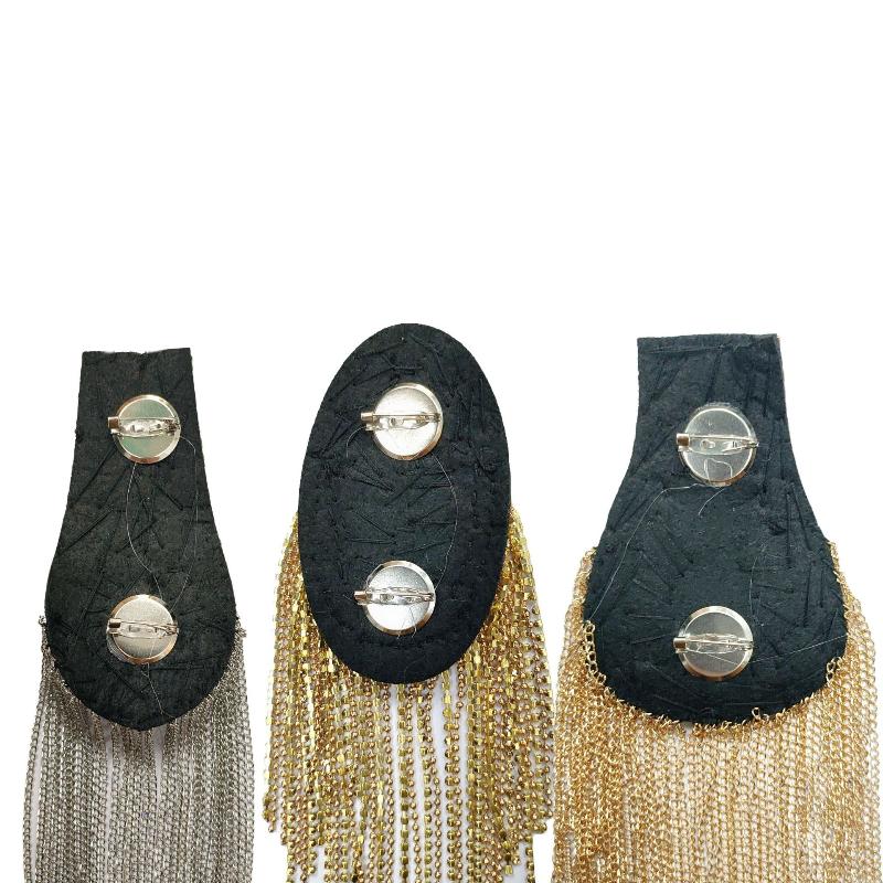 1Pc Fashion Handmade Shoulder Jewelry Tassel Rhinestones Epaulettes Clothing Accessories Brooch Epaulet Shoulder Brooches Gift