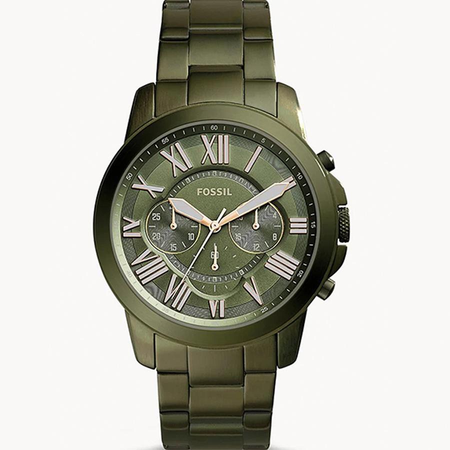 

Fossil Men s Quartz Leather Three-Hand Watch Stainless Steel Case/Scratch-Resistant Glass FS5338