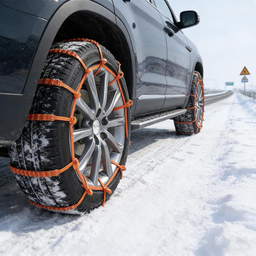 Tire Zip Ties For Snow 40 Pieces Anti-Skid Reusable Wheel Cables Winter Traction Tire Belt For Winter Ice Muddy Roads Vehicles