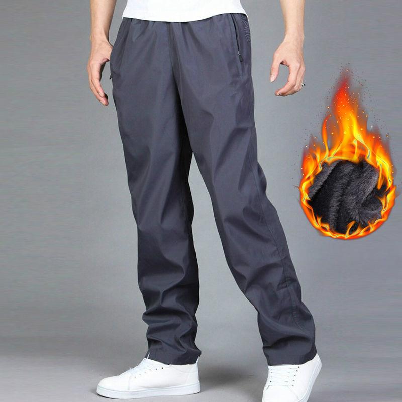 Winter Sweatpant Trousers Autumn Plus Velvet Warm Pant Quick-drying Sportswear Loose Straight