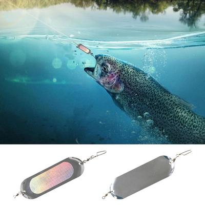 Fishing Flashers for Trolling Salmon Diving Board Salmon Fishing 4.5In Metal Flash Boards 23g Fishing Lures with Lights Tool