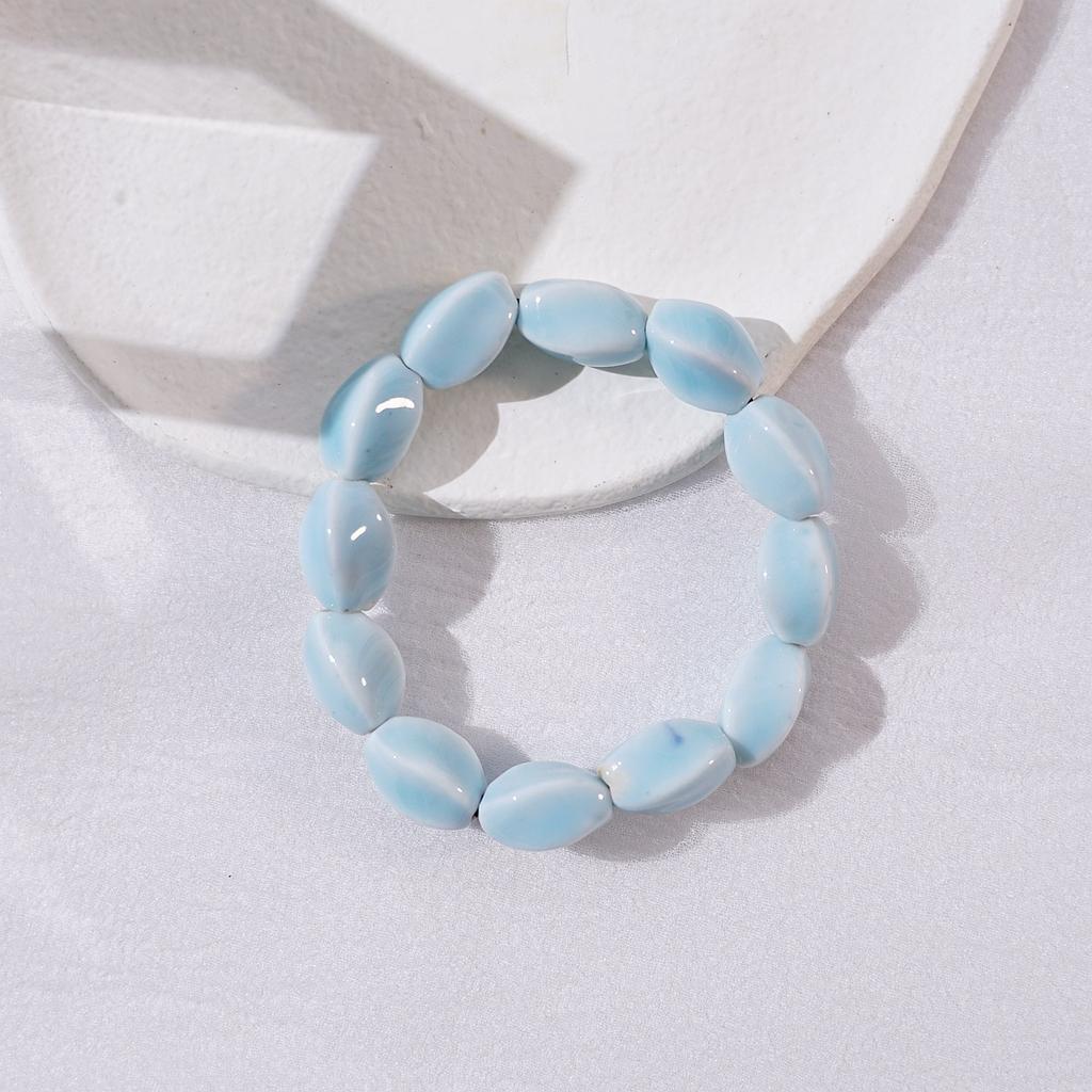 Ceramic new fashion flower glaze bead bracelet multi-color leisure ethnic style student