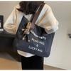 Borsa da Donna di Grande Capacità, Borsa Tote Versatile, Borsa a Spalla Singola per Studenti Universitari