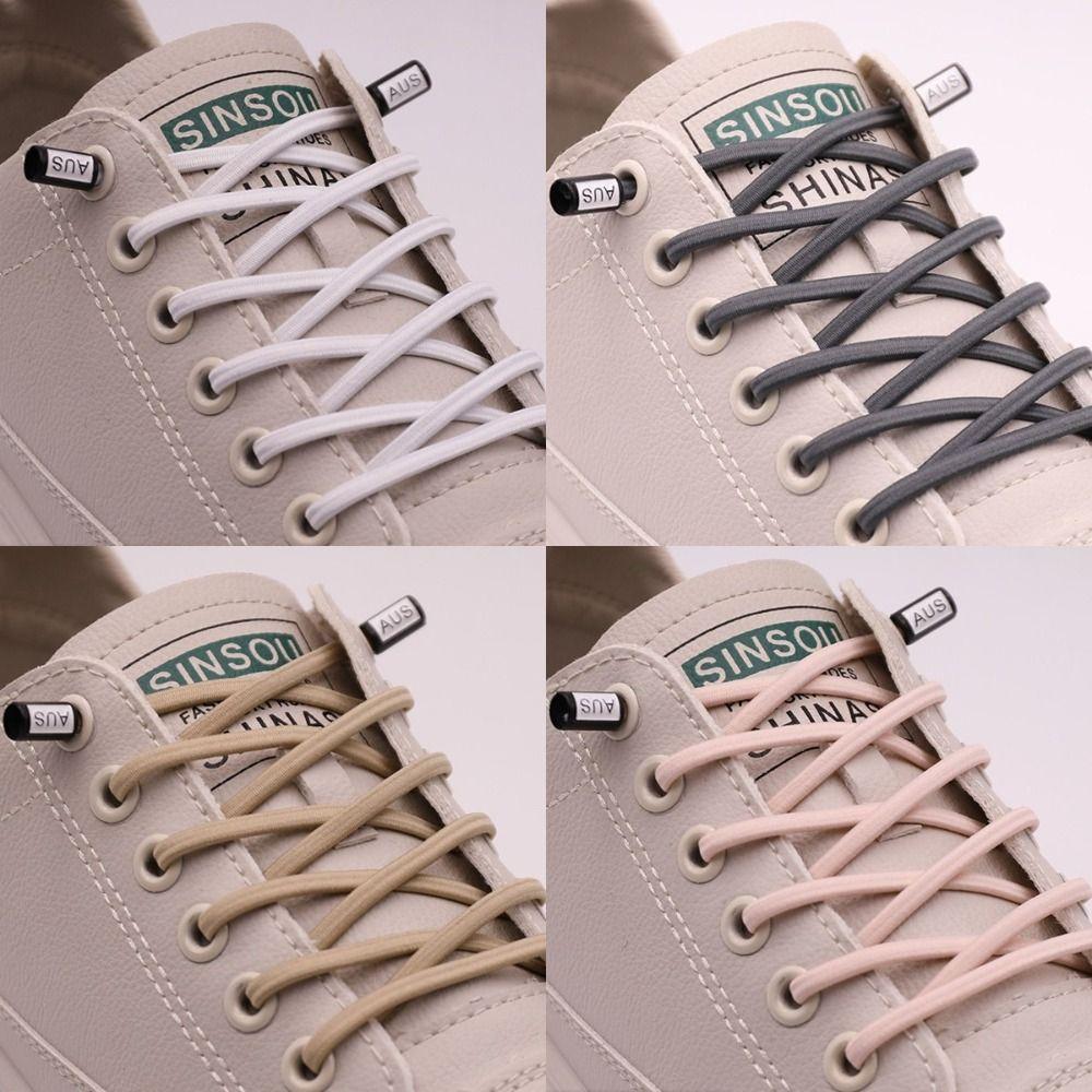 Colorful Shoelace Buckle Creative Quick Shoe Lace Portable Free Tie Shoelaces  Unisex