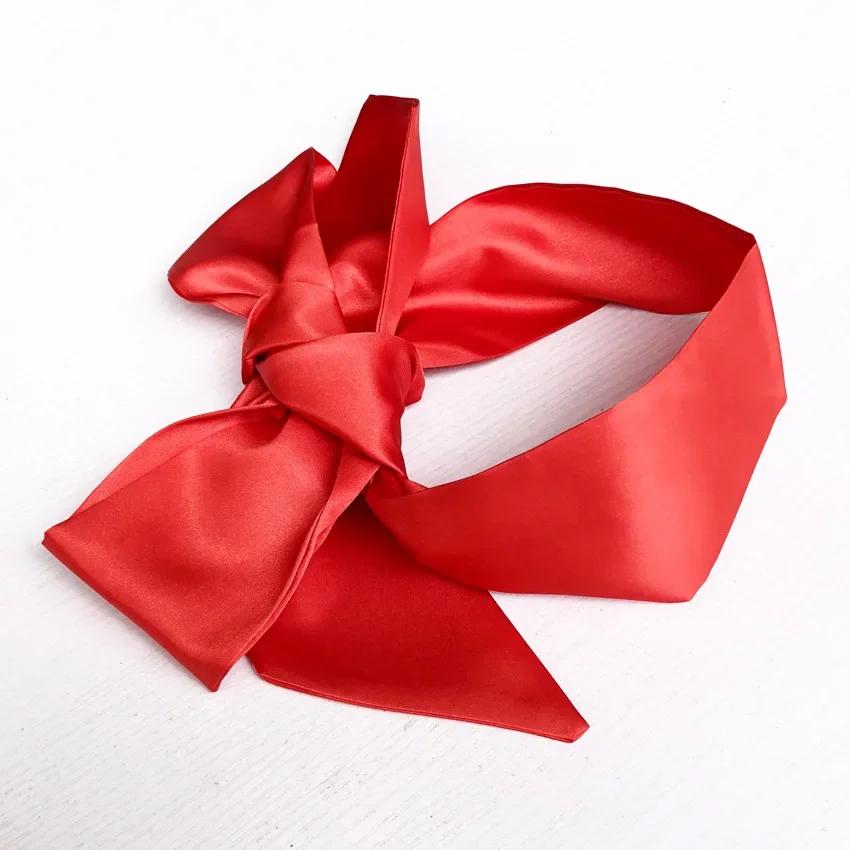 1PC Silk Eye Cover Savour Eye Patches Cute Blindfold Silk Ribbon Satin Silk Sleep Mask Sexy For Women Gift Surprise High Quality