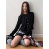 Dorothy Korean Design Air Cotton Buttoned Two-Piece Long Sleeve Women's Sweatshirt