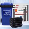 Thickened Flat-Mouth Black Garbage Bags