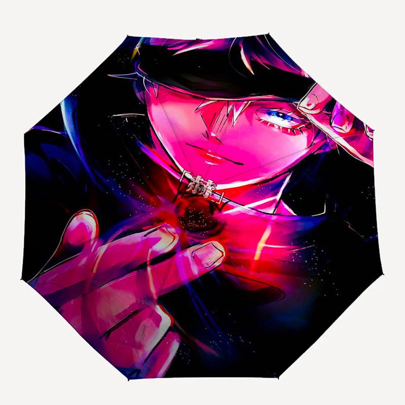 1pc Persona 5 Joker Outdoor Umbrella - Automatic Opening/Closing, Portable Tri-Fold Design, 8-Rib Iron Frame, Perfect Gift for Fans, Travelers, Daily