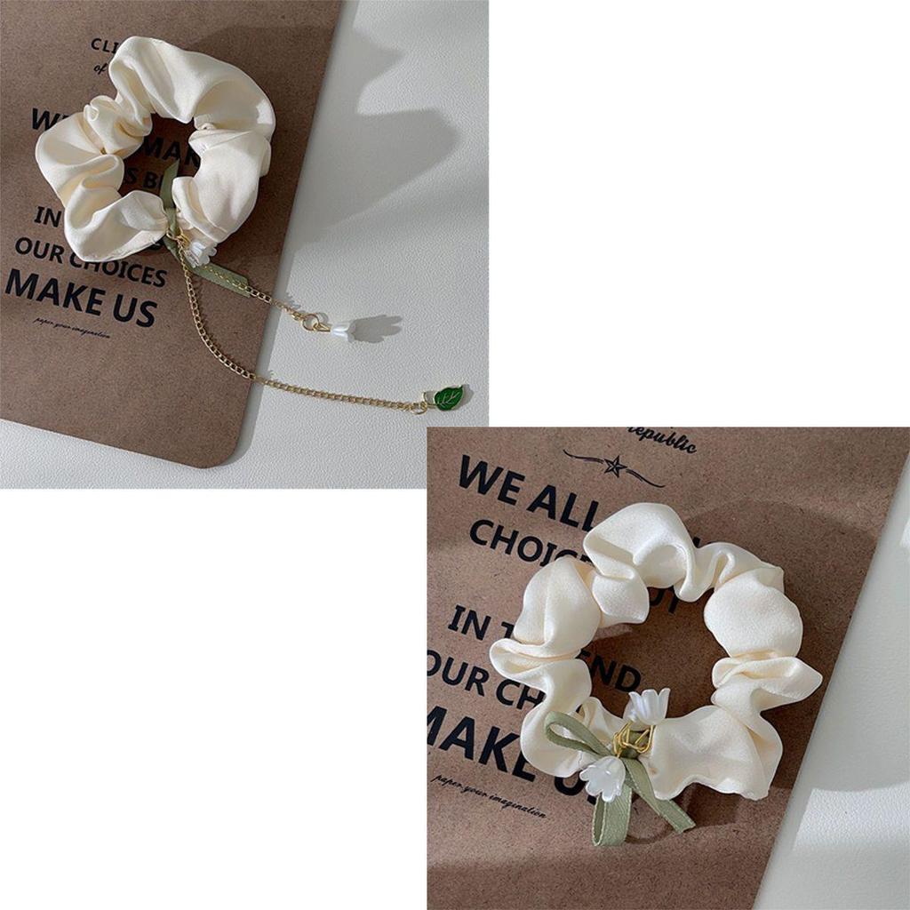 Lily of the Valley Bow Scrunchie – Mori Girl Style Hair Accessory