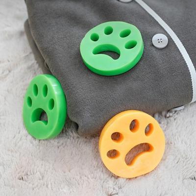 Yousheng 4 Pezzi Lavatrice Rimuovi Peli di Animali Domestici Forma di Zampa Strumento Adesivo per Peli Assistente Rimozione Peli di Animali Domestici Riduci Calcare
