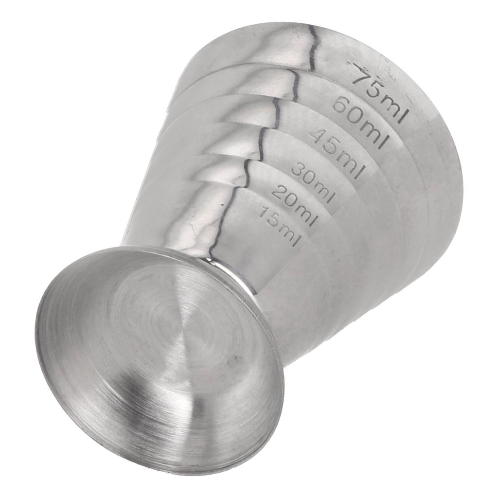 Camping For Parties High Quality BBQ Brand New Measure Cup Jigger Shot Measure Cup Mixed Cocktail Beaker Sliver