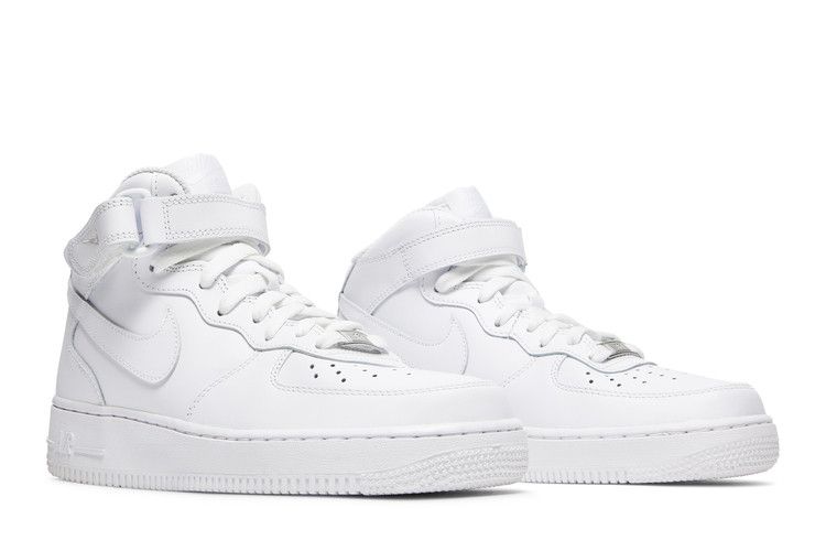 Női Sneakerek Nike Wmns Air Force 1 '07 Mid 'Triple White'