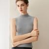 Women's Slim-Fit Sleeveless Cashmere Sweater Vest - Milk White