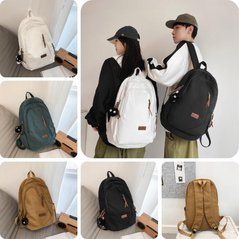 Wholesale Girls' Backpack With Large Capacity Oxford Cloth Material Fresh And Sweet Style Suitable For Travel White/black/green/camel