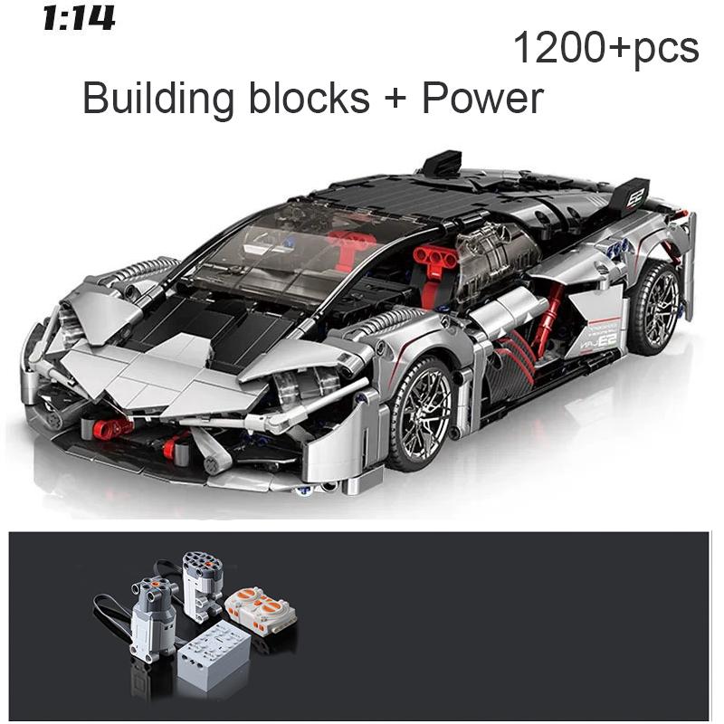Technical Super 1:14 Sports Car Terzo Sian Building Blocks City Speed Famous Vehicle Bricks Assemble Toys Kid Gift