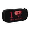 Canadian Singer The Weeknd XO  Pencil Case for Boy Girl Large Storage  Pen Box Bag School Supplies
