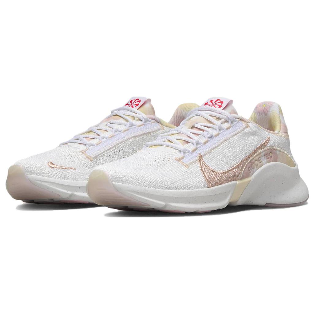 New Nike SuperRep Go 3 Next Nature Flyknit Premium 'White Red Stardust' Women's FN6585-100