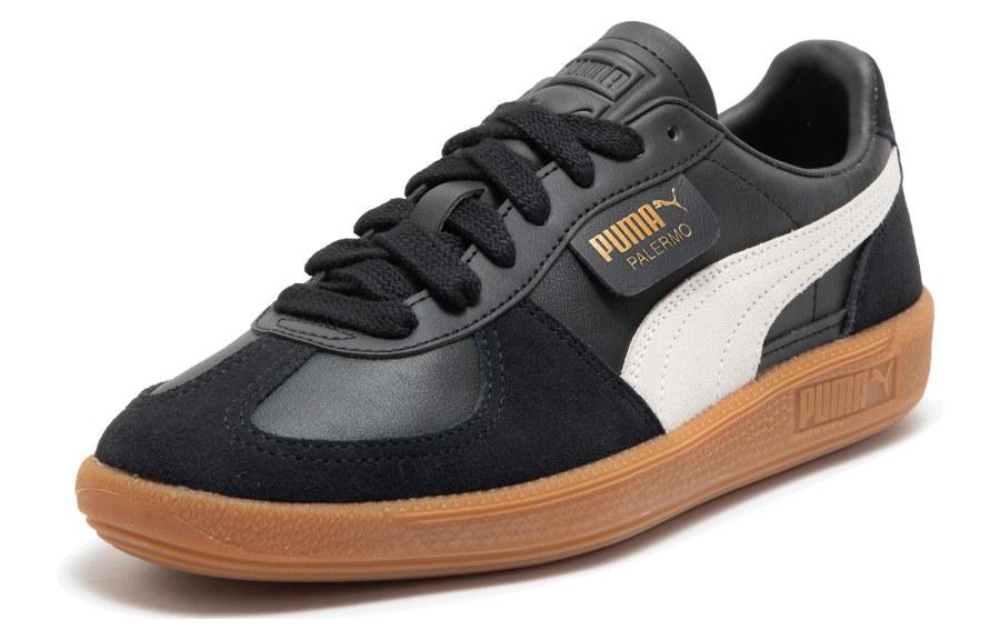 PUMA Palermo Leather Black Feather Grey Gum 396464-03
