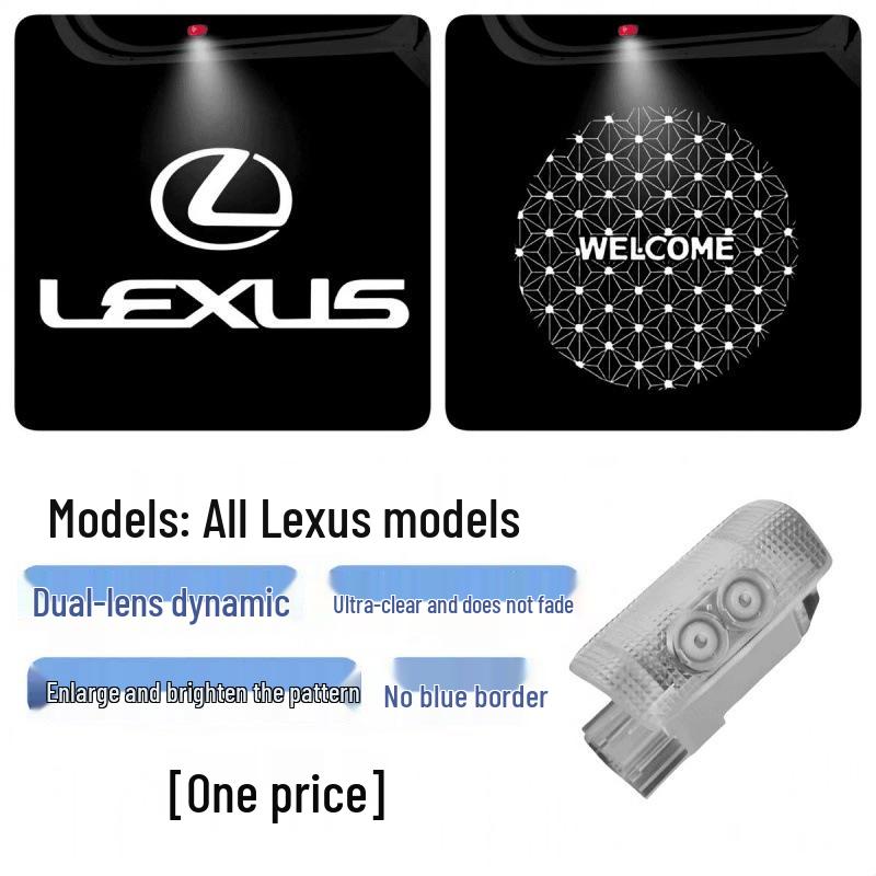 Compatible Lexus Door Welcome Lights for ES200 RX300 ES300: HUXISLS Projection Retrofit