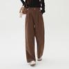 unifree High-Waist Corduroy Straight-Leg Pants