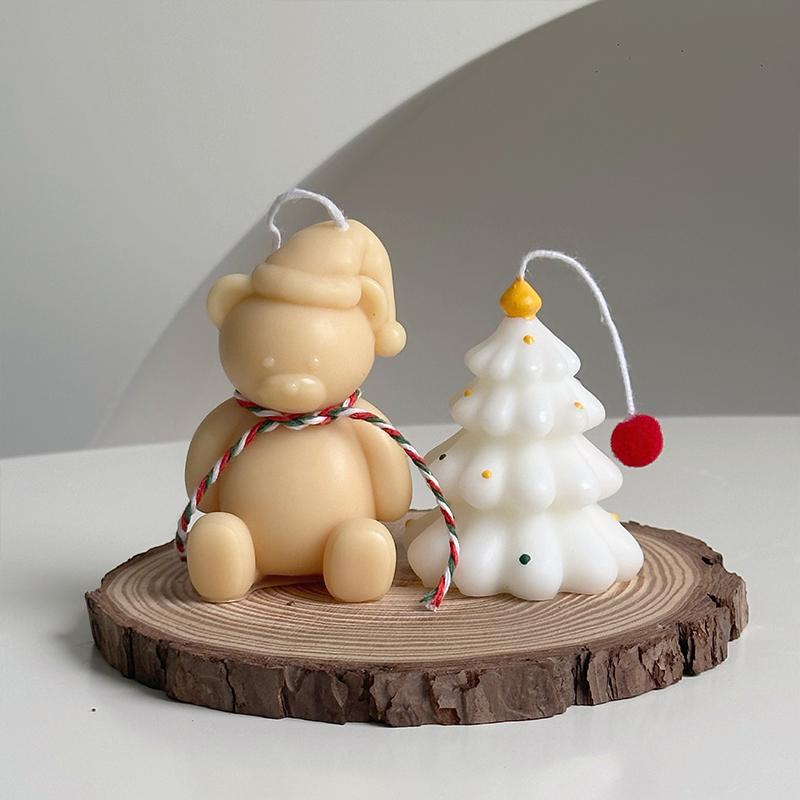 Creative Christmas Tree Candles Wedding Decorative Candle Atmosphere Decoration Birthday Christmas Party Supplies 2025 New Year