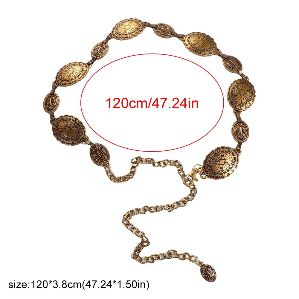 Silver Belt Waist Chain Carving Metal Body Chain Summer   Beach Accessories