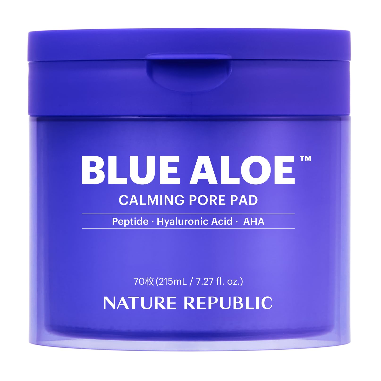 NATURE REPUBLIC Синие Алоэ Успокаивающие Пэды для Пор Пленочные 70 215мл - Уход, Увлажнение, Тип, пэды,