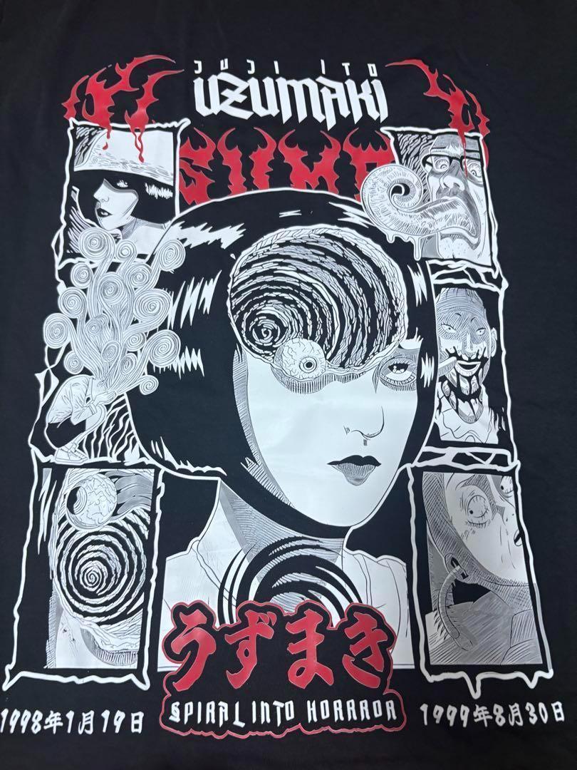 

[USED] Junji Ito Uzumaki Anime Maniac Horror Manga T-Shirt
