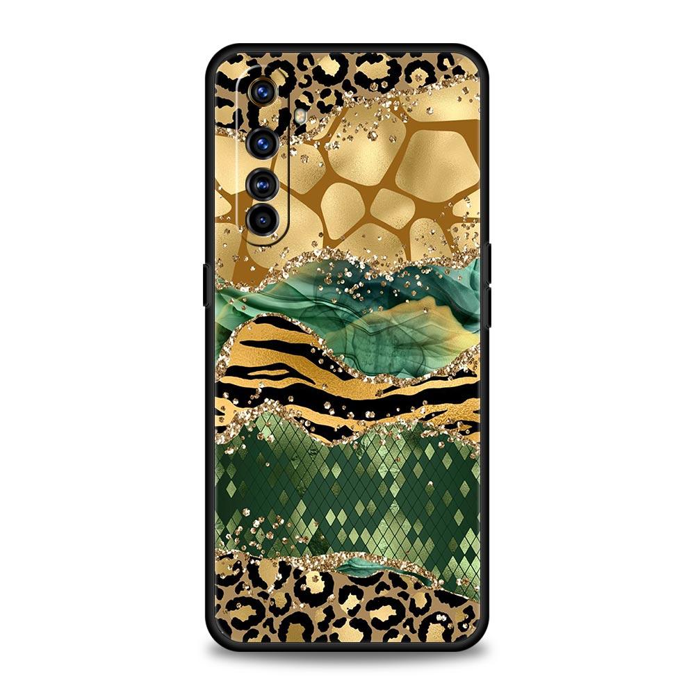 Navy Blue Glitter Agate Marble For Realme GT Neo 2 3 Phone Case Realme 9 8 5G 7 6 GT2 Pro Plus 9i 8i C21Y C3 C11 C25 C35 Cover