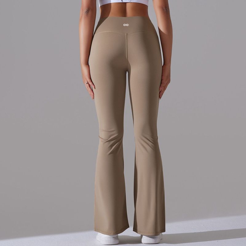 

Oiob Bootcut Trousers Shark Pants Women Spring/Summer Al High Waist Slimming Quick-Drying Horseshoe Wide-Leg Pants Outer Wear Tight Trumpet pants COCOA L