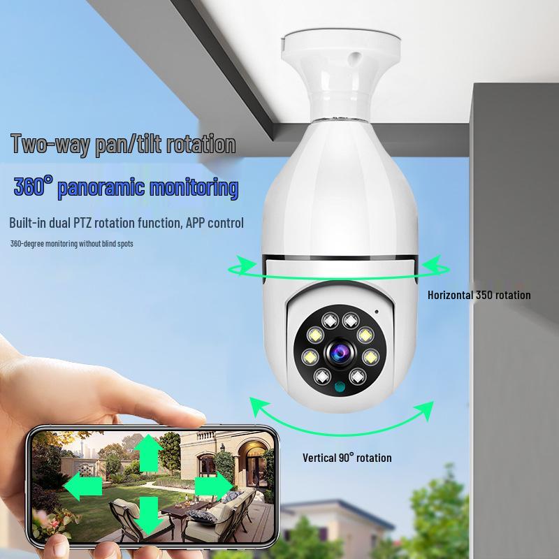 V380Pro Panoramic HD Smart Bulb Indoor Surveillance Camera