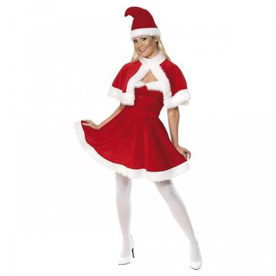 Smiffys Womens/Ladies Miss Santa Costume