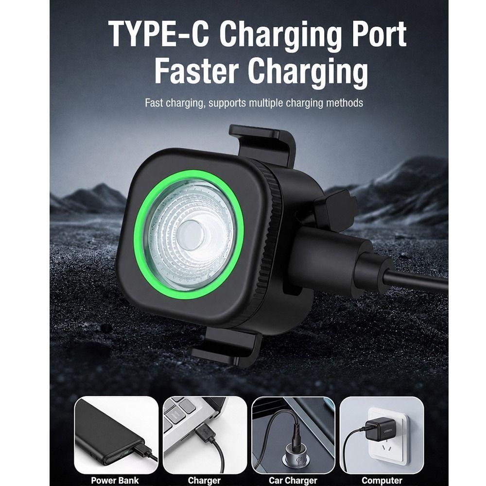 Type C Charging Mountain Bike Light Red/White/Colorful Bike Rear Light Bicycle Tail Light  MTB