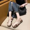 Baotou half slippers women's summer fashion 2025 new thick bottom skirt going out sandals