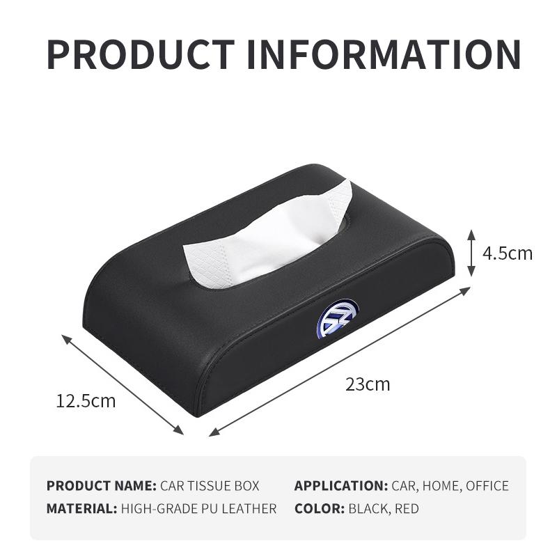 Car Tissue Box Universal Seat Center Console Armrest Box Accessorie For Volkswagen VW Jetta Golf Mk6 Scirocco Polo Touran Tiguan