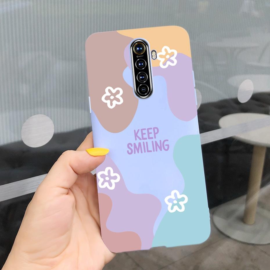 For Realme X2 Pro Phone Case Realme XT X2 Lovely Printing Candy Color Silicone Back Cover For RealmeX2 X 2 Pro XT Soft TPU Coque