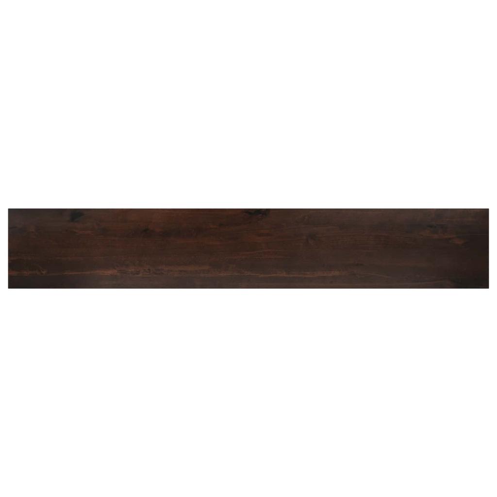 Window Sills 2 pcs Dark Brown 100 x 20 x 2 cm