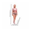 Static Miniature Figure with Shoulder Bag Elegant for Display Shelves, Hobbyists