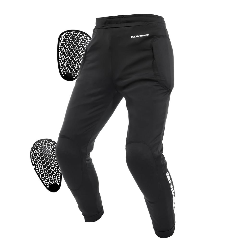 Komine SK-852 Enigma Light Inner Protective Pants, Motorcycle Protector, CE Standard, Quick Dry, Cool Feeling, Black, S