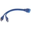 2 Port Usb 3.0 Type A Male To 20 Pin Header Male Adapter Cable Cord