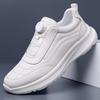 2026 Spring and Autumn Men's Leather Shoes New Sports and Leisure Rotating Buckle Soft Sole Wear-resistant and Lightweight Men's Shoes 5963