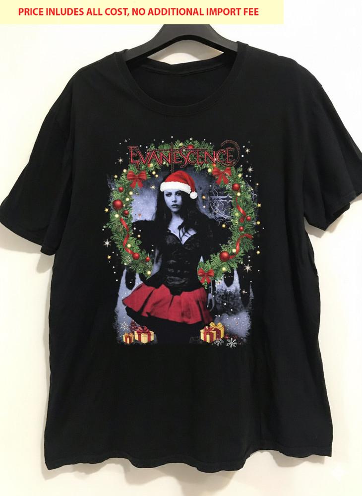 Rare Christmas Evanescence Band Synthesis Gift Xmas Black S-5XL Shirt LL837