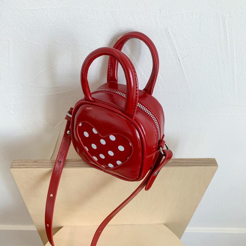 

Высококлассная модная маленькая квадратная сумка 2025 лето корейская версия новая универсальная в горошек милый стиль сумка-тоут женская красный