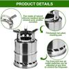 Portable Outdoor Wood Stove Folding Windproof Camping Stove Wood Burning Stainless Steel BBQ Stove for Camping Picnic Cooking